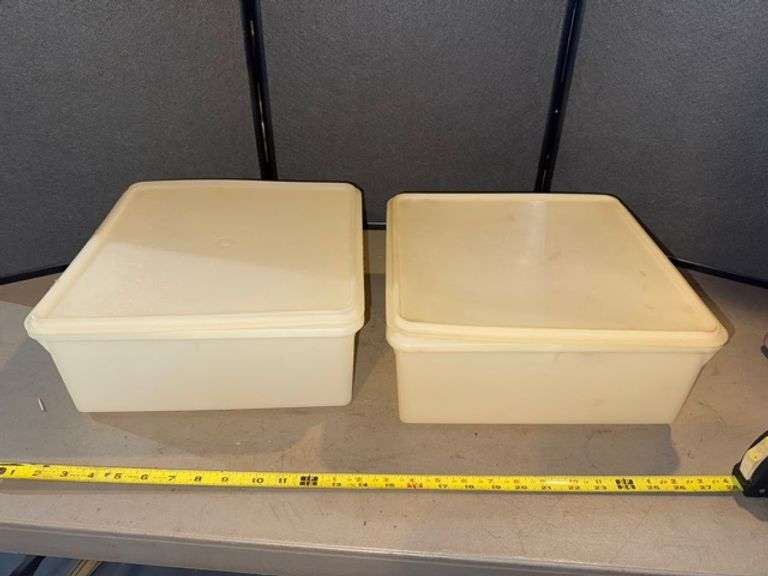 Tupperware containers • Basement