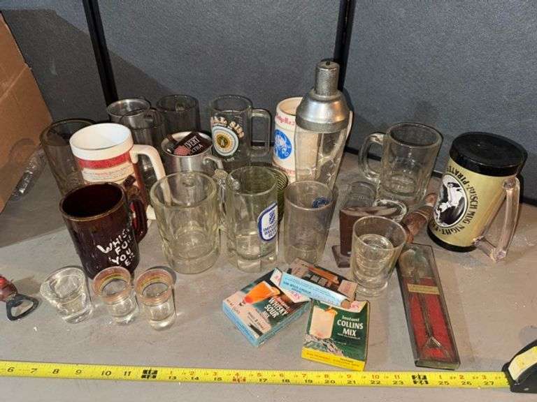 Mugs and other bartender items • Basement
