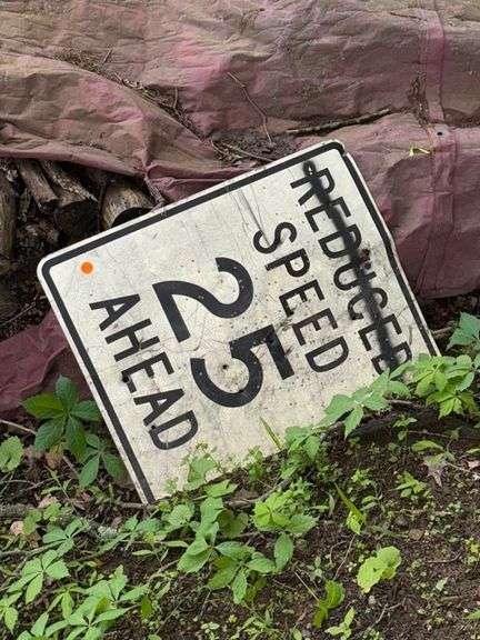 Speed limit sign • Outside