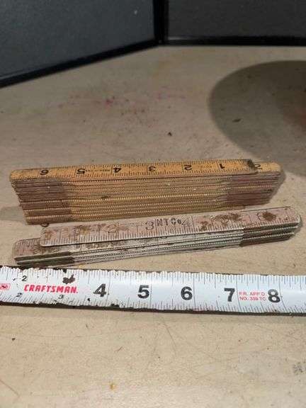 Folding rulers • Metal • Wood • Garage