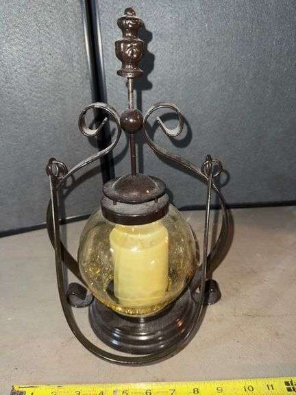 Decorative lantern with electric candle • Basement