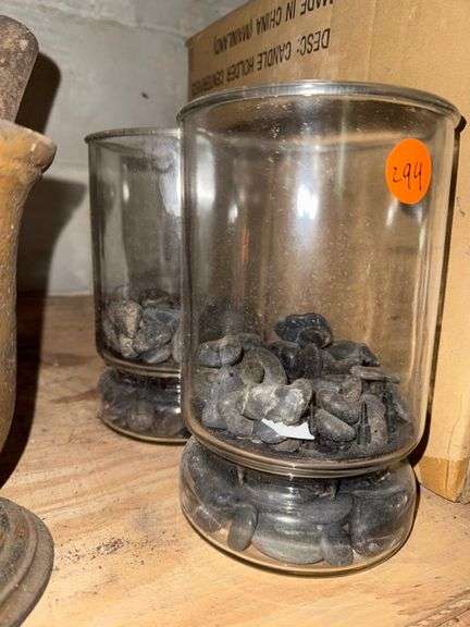 Glass centerpieces • 9” • Basement