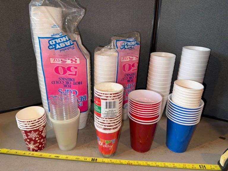 Styrofoam and other cups • Basement