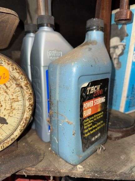Power steering fluid • (3) • One half full others are sealed • Garage