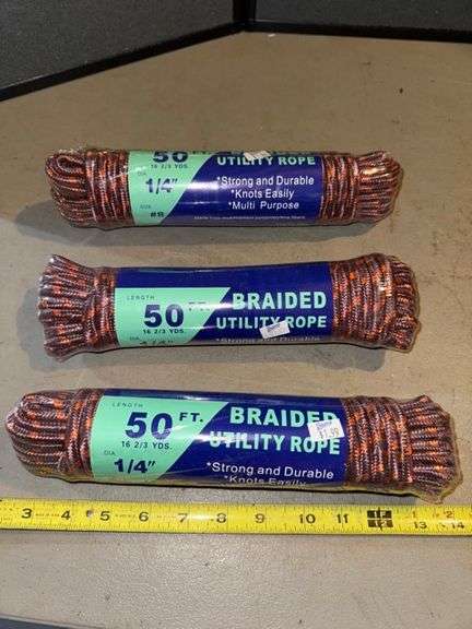 Braided utility rope • Factory Sealed • Basement