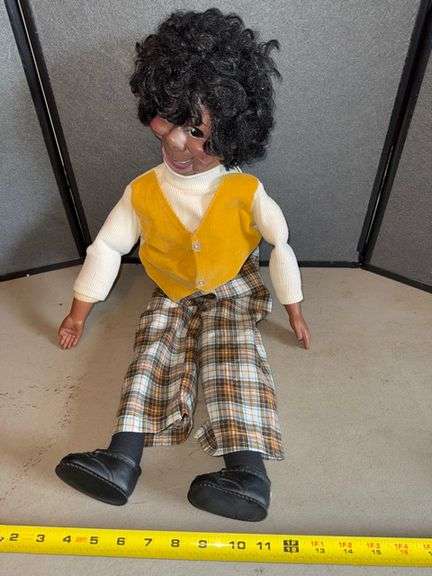 1970s Eegee Goldberger Lester Dummy Doll - Ventriloquist Toy • Kitchen