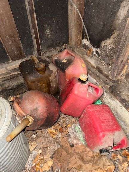 Gas cans • Garage