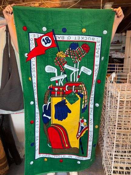 Golf beach towel • Basement