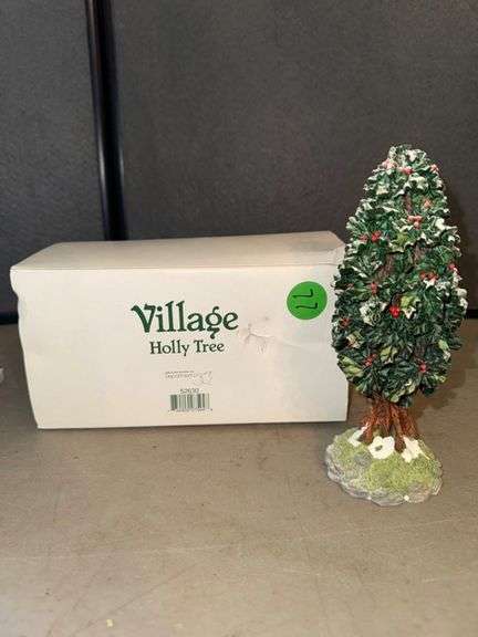 Dept 56 Village holly tree • Dining room