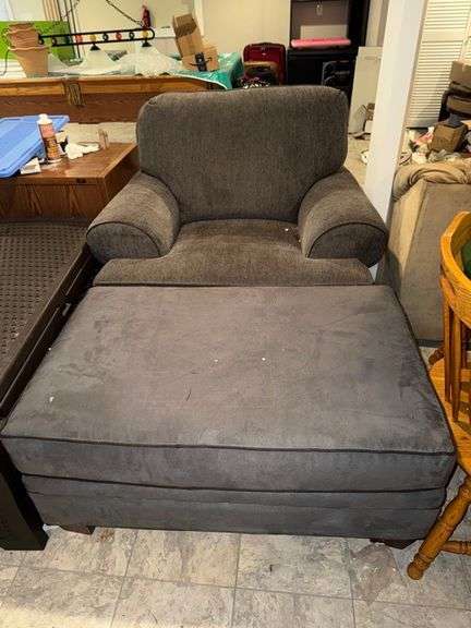 Chair with ottoman • Basement