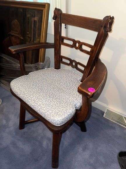 Wooden chair • Upstairs