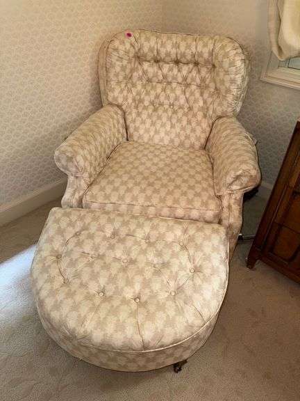 Chair with ottoman • Upstairs