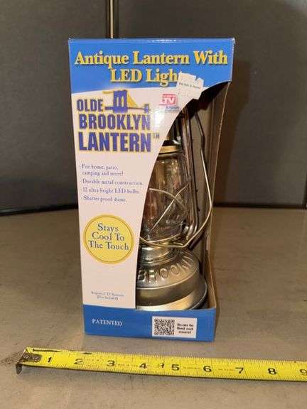 Olde brooklyn led lantern • New in Box • Basement