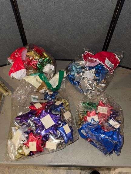 Peel n stick bows • Basement (storage)
