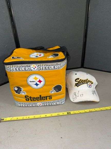 Chris gardocki and matt feiler autographed hat, cooler • Sun room