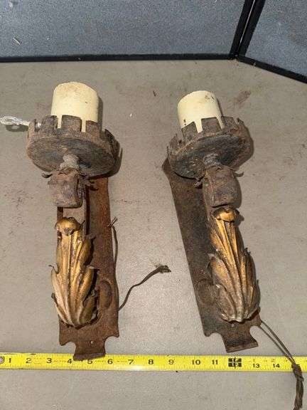 Metal Candle wall sconces • Garage