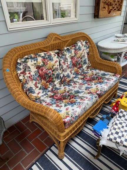 Wicker Bench • 61” • Sun room