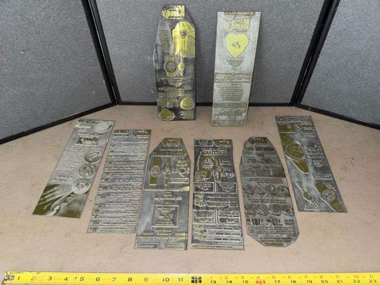 Kings jewelry advertising tin types • Garage