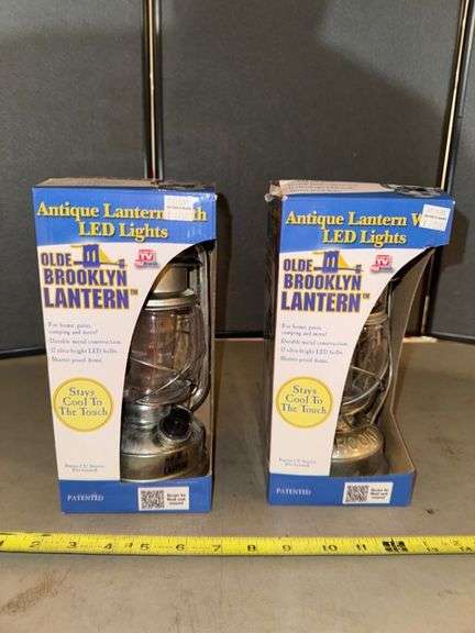 Olde brooklyn led lanterns • (2) • Basement