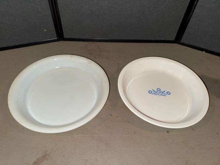Pyrex and Corningware pie plates • Basement