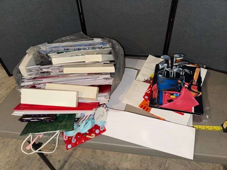 Gift bags and boxes • Basement (storage)