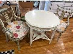 Table and 2 Chairs.  Table 35" Diam. Kitchen
