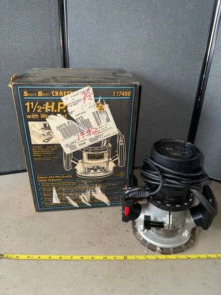 Sears electric router • Garage - Duck Soup Auctions