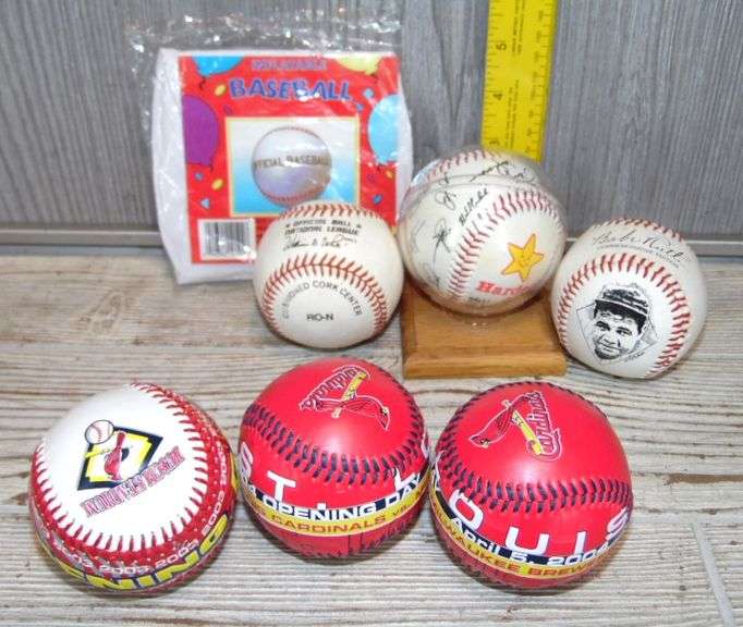 St. Louis Cardinals Collector Baseballs Dunker Auction