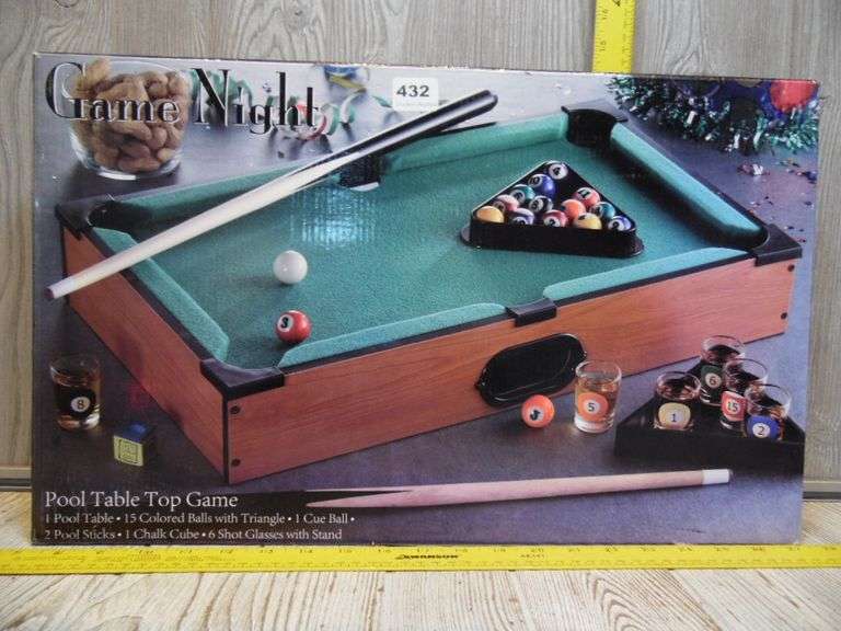 Pool Table Top Game - Dunker Auction