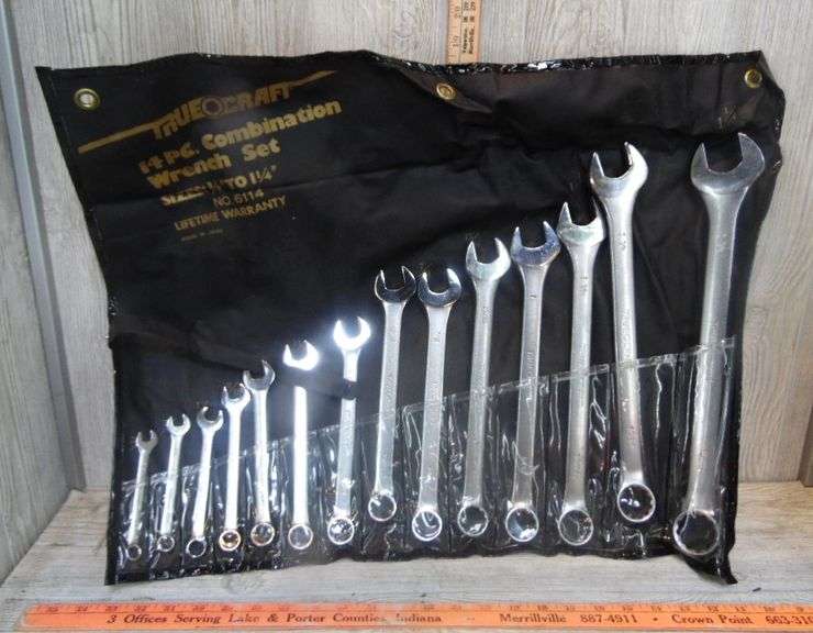 True Craft Tools True Craft 14 pc. Combination Wrench Set - Dunker Auction