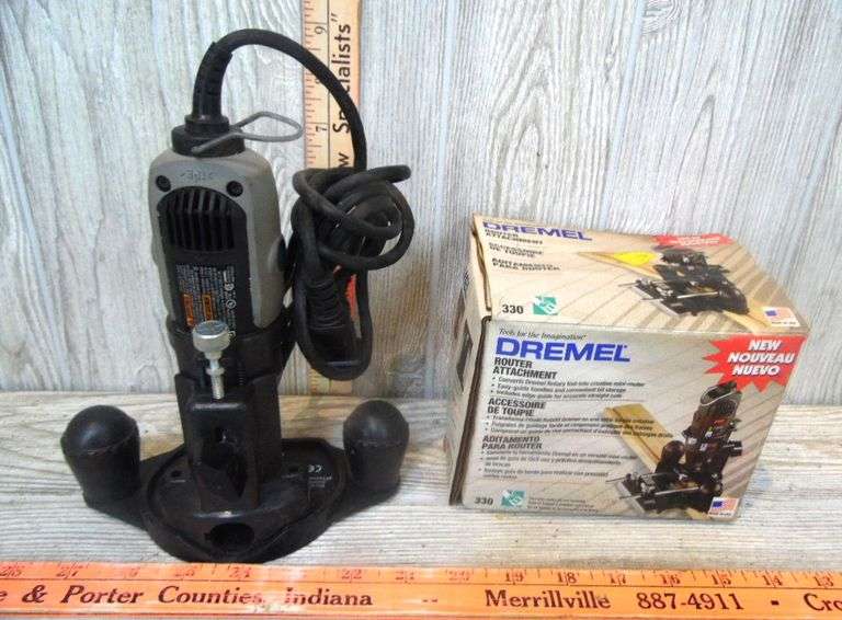 Dremel Router & Attachment Dunker Auction