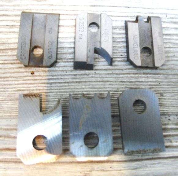 Table Saw Molding Heads & Molding Knifes Dunker Auction