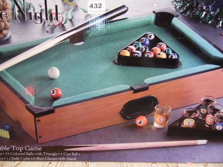 Pool Table Top Game Dunker Auction