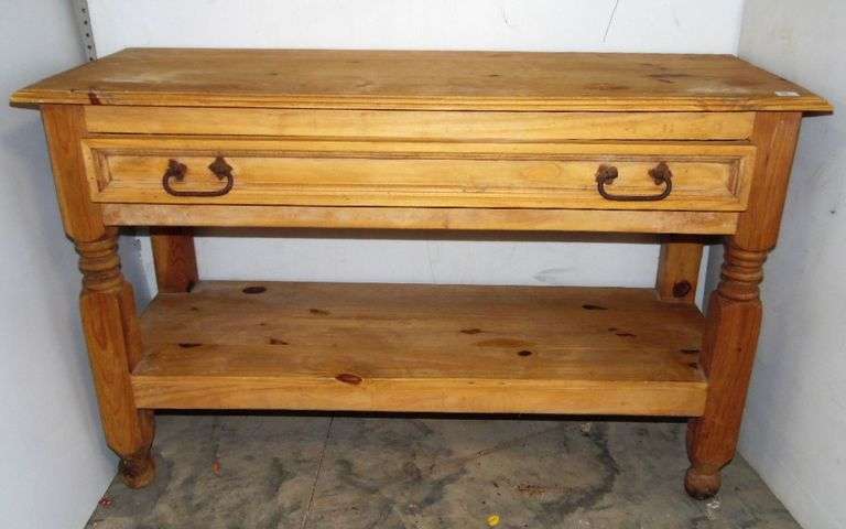 Farmhouse Console Table with Drawer