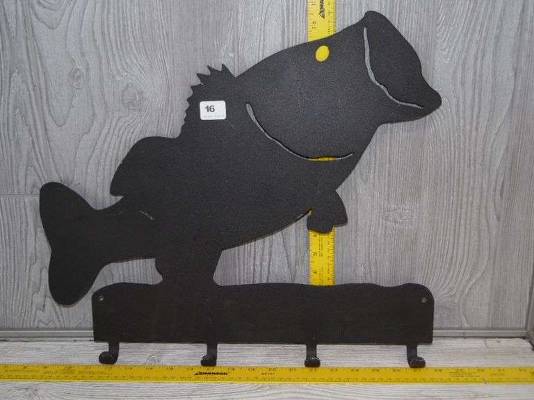 Metal Fish Coat Rack: Metal