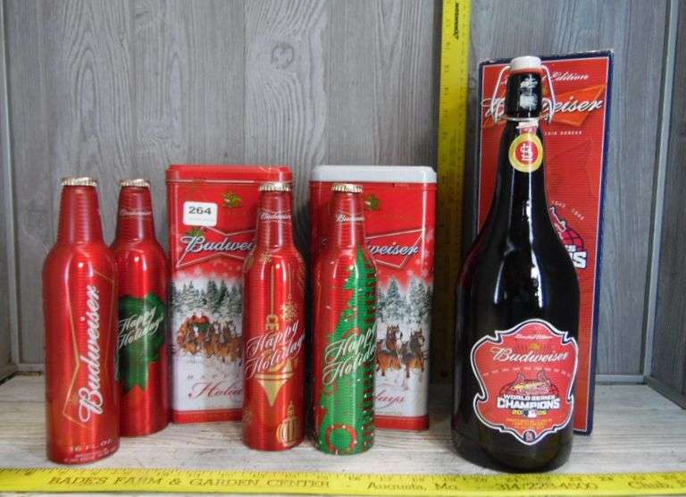 Budweiser Collectable Bottles Dunker Auction