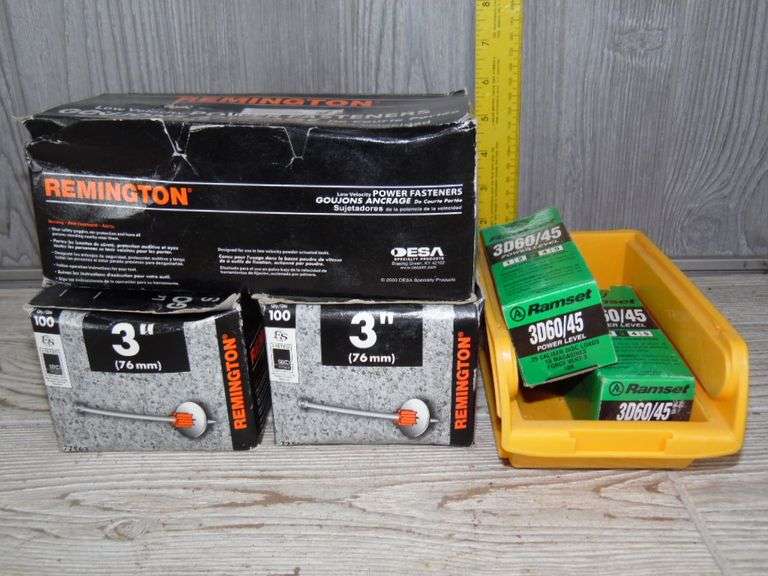 Remington Fasteners & Ramset Loads Dunker Auction