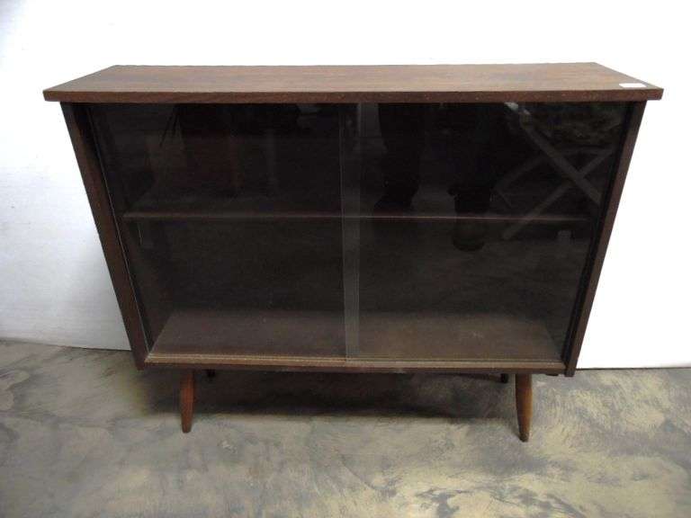 MCM Display Case With Sliding Glass Doors 36" x 10" x 30" Dunker