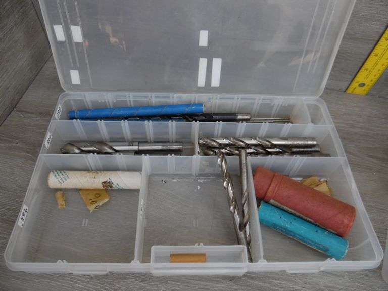 Two Storage Containers With Drill Bits Dunker Auction