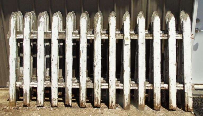 Four Pieces Of Wood Fence - 95" x 48"