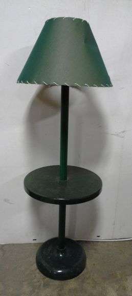 Green Floor Lamp (Plastic:  54" Tall, Shade has dent