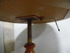 Adjustable Coffee/Card Table (40" Wide Top Adjustable Height 29 1/2" & 4-Chairs On Rollers (40" x 29