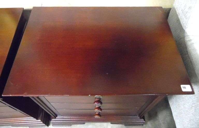 Two Four-Drawer Nightstands - 24 1/2" x 17" x 28"