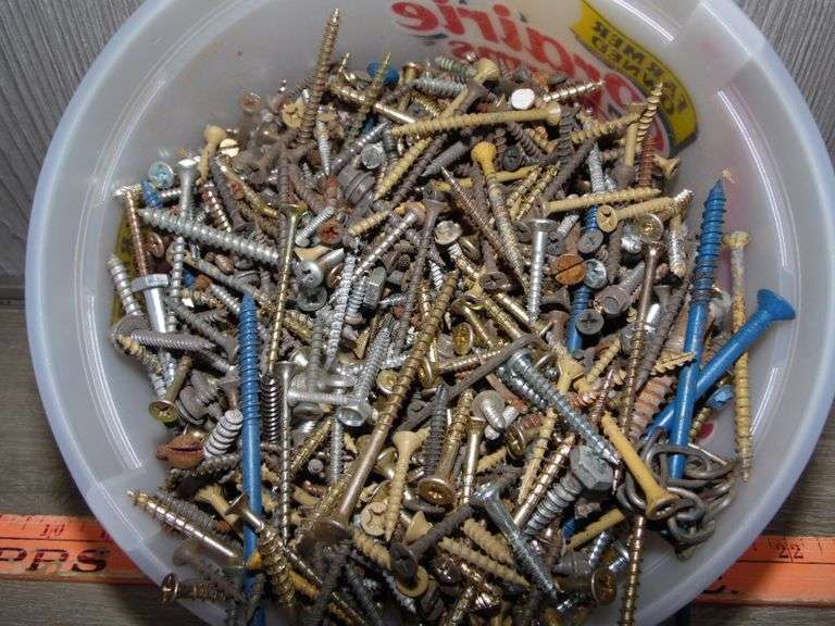 Bucket Of Nails & Screws