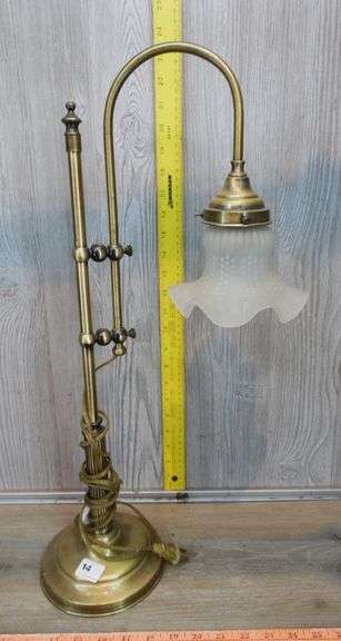 Vintage Brass Goose Neck Lamp