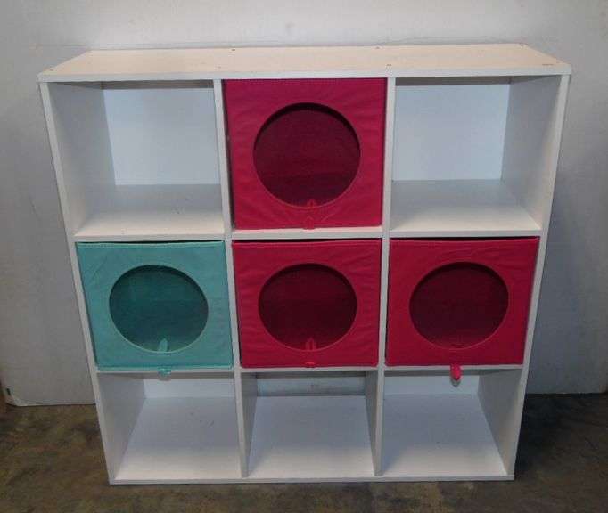 Nine Cube Storage Shelf - 35 1/2" x 12" x 35 1/2"