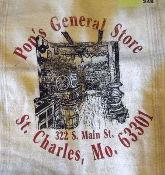 Flour Bag: Per Family Used On the Movie Set of Mark Twain in St. Charles