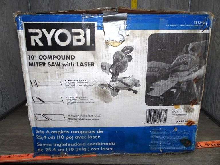 Ryobi 10" Compound Miter Saw With Laser