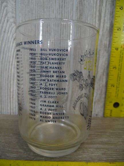 1971 Indianapolis 500 Souvenir Glasses