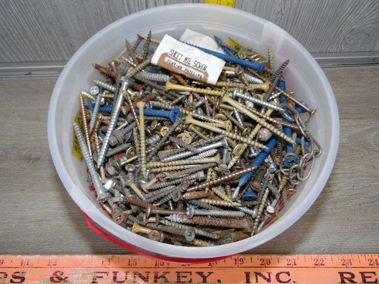 Bucket Of Nails & Screws
